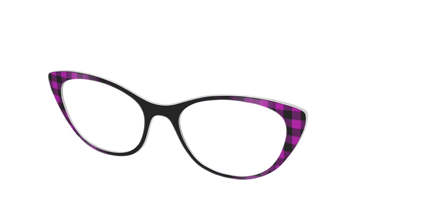 The Reimagined Plaid - Angle Top Image - Pair Eyewear