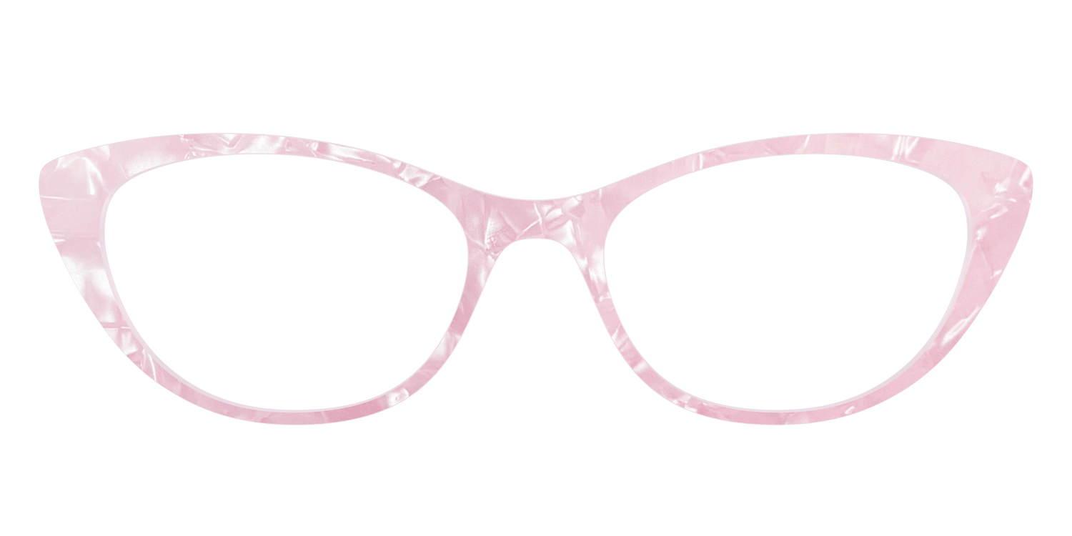 The Rose Quartz Pearl Marble - Front Top Image - Pair Eyewear