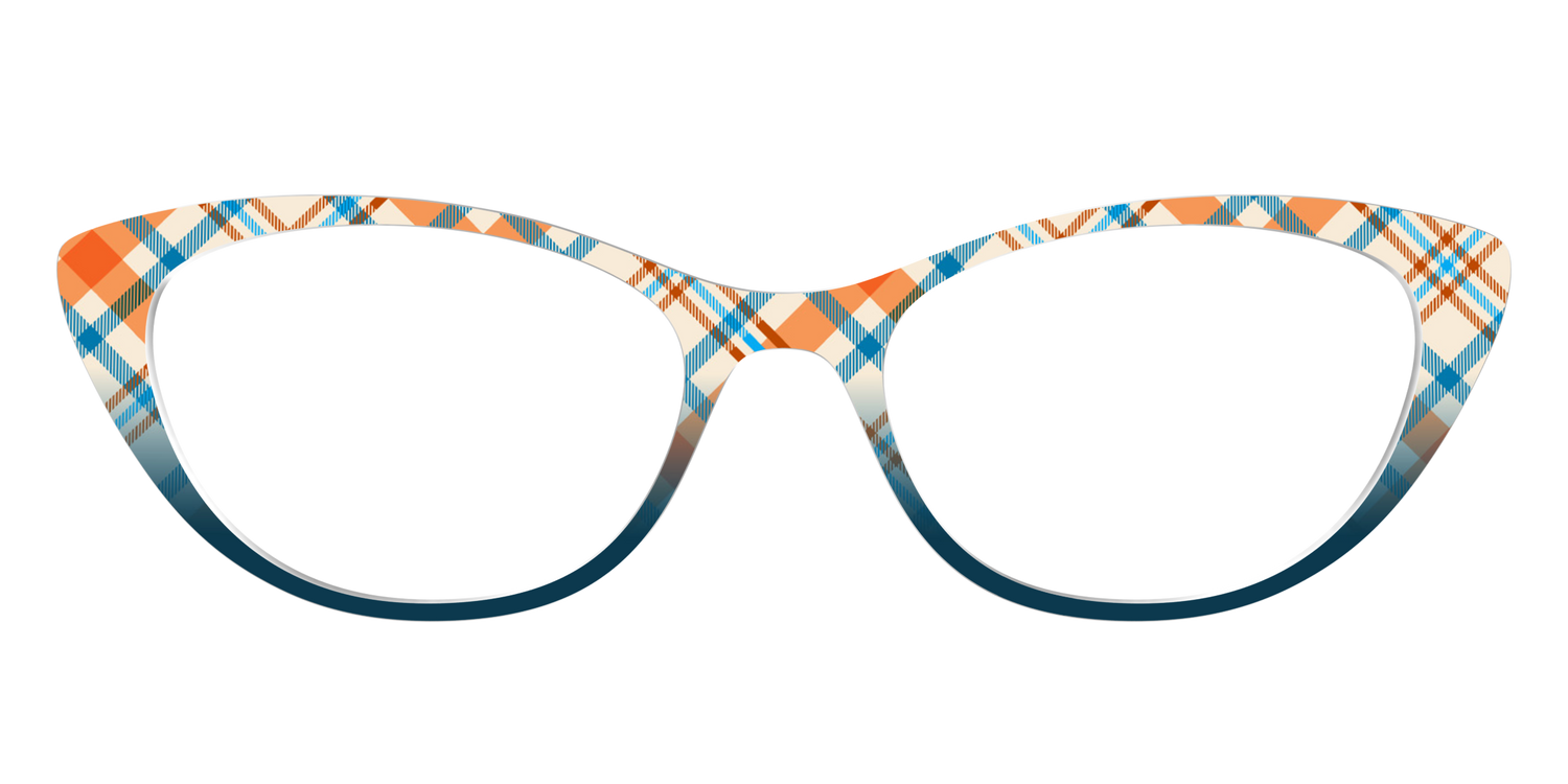 The Sailing Plaid - Front Top Image - Pair Eyewear