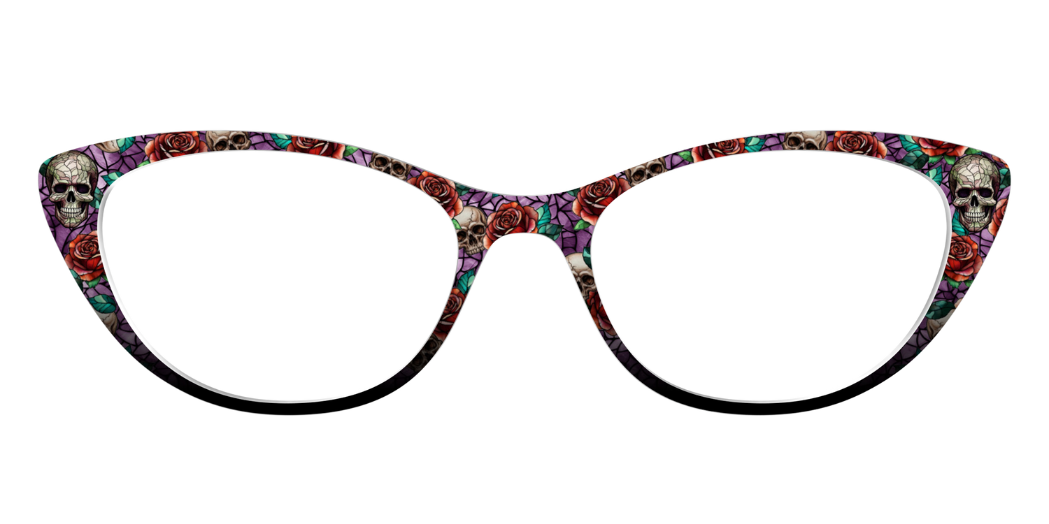The Skull & Thorn Stained Glass - Front Top Image - Pair Eyewear