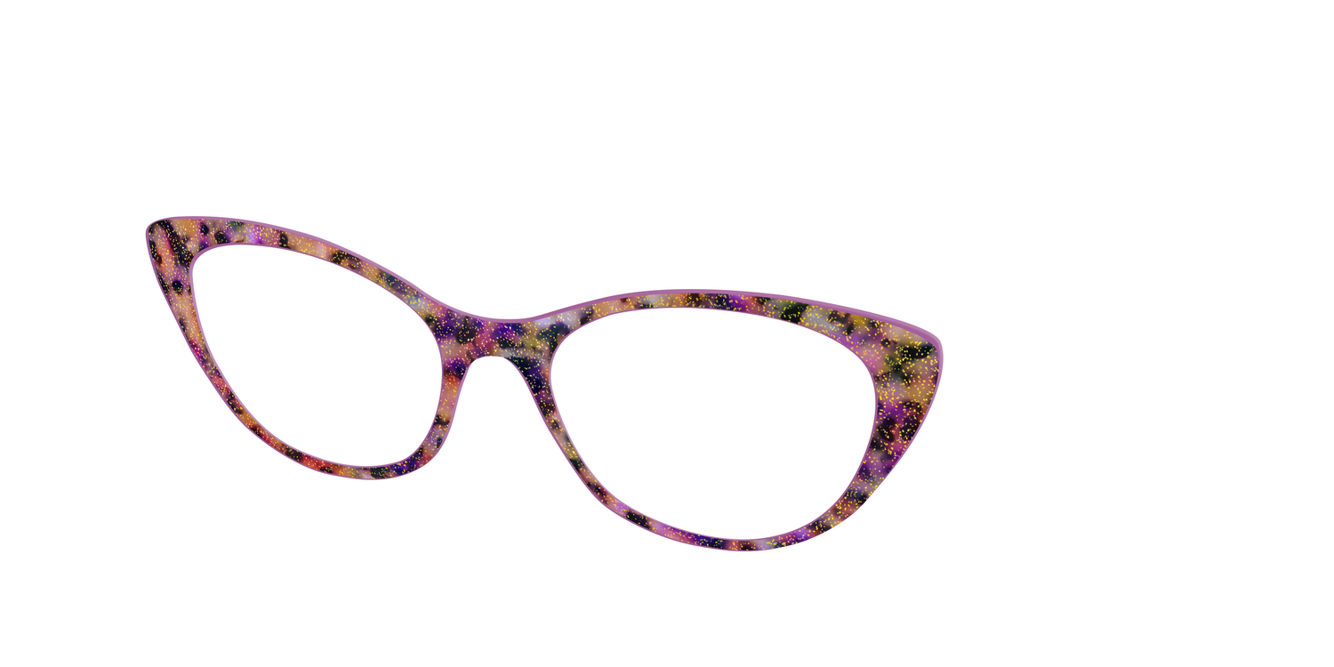 The Spooktacular Tortoise with Glitter - Angle Top Image - Pair Eyewear