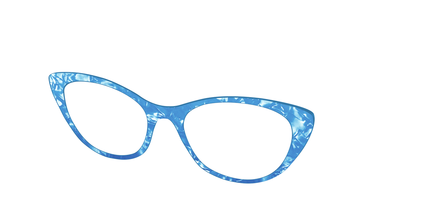 The Topaz Pearl Marble - Angle Top Image - Pair Eyewear