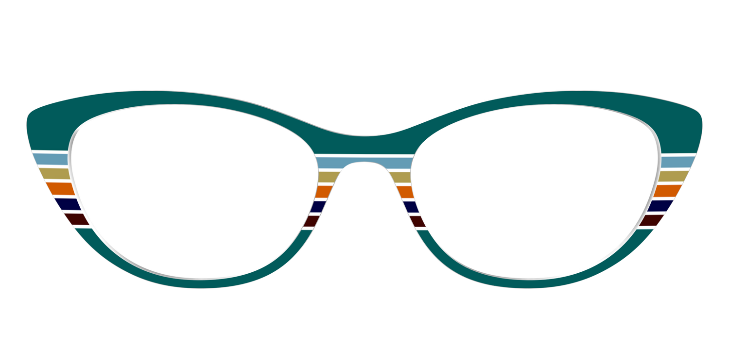 The Trailhead Stripes - Front Top Image - Pair Eyewear