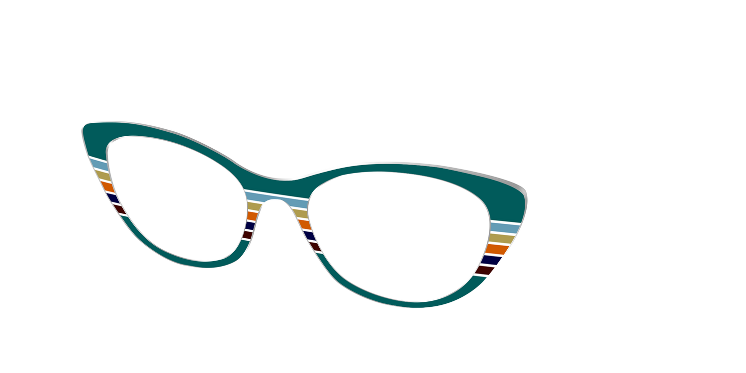 The Trailhead Stripes - Angle Top Image - Pair Eyewear