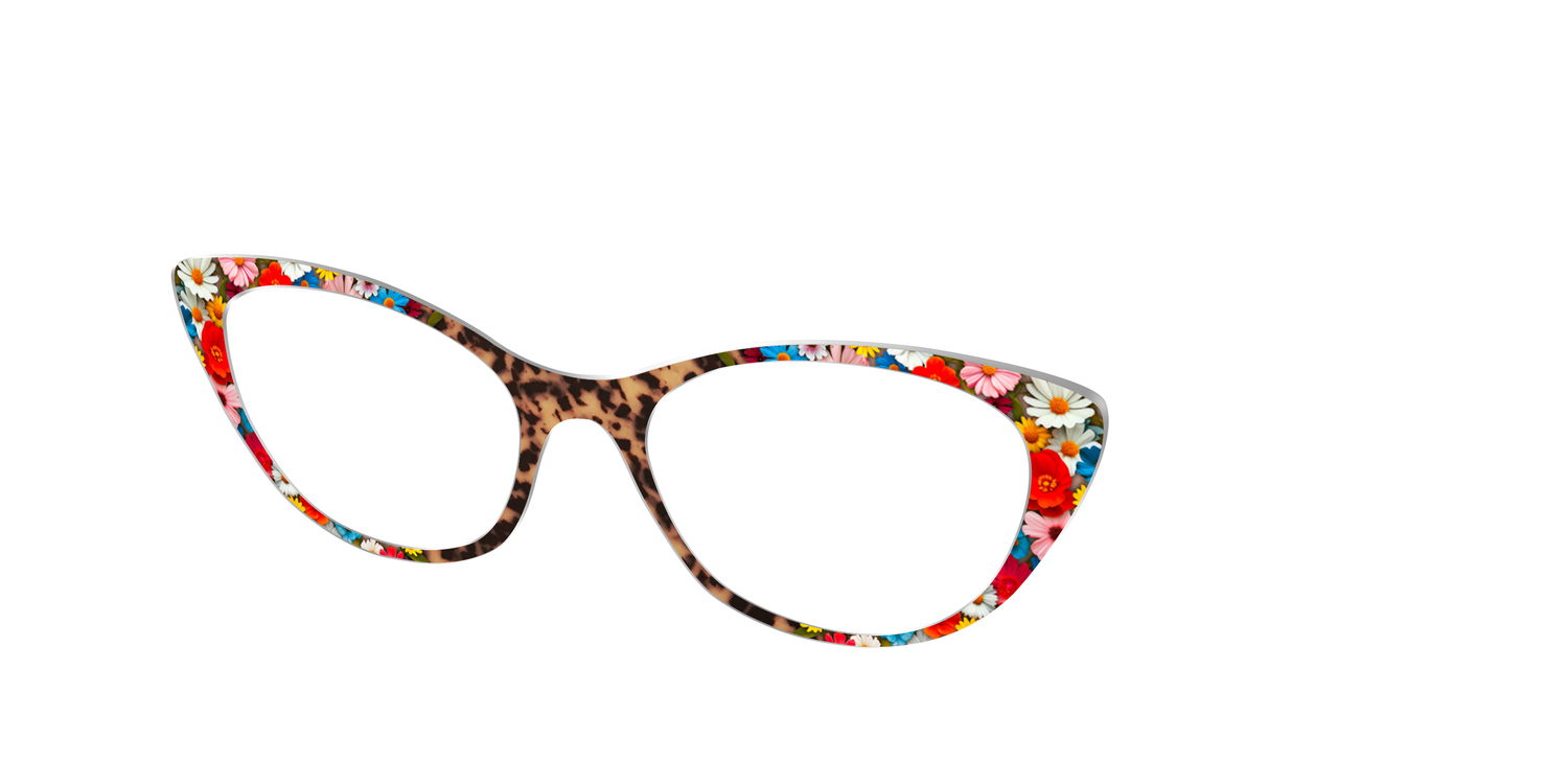 The Wildflower Tortoise - Angle Top Image - Pair Eyewear