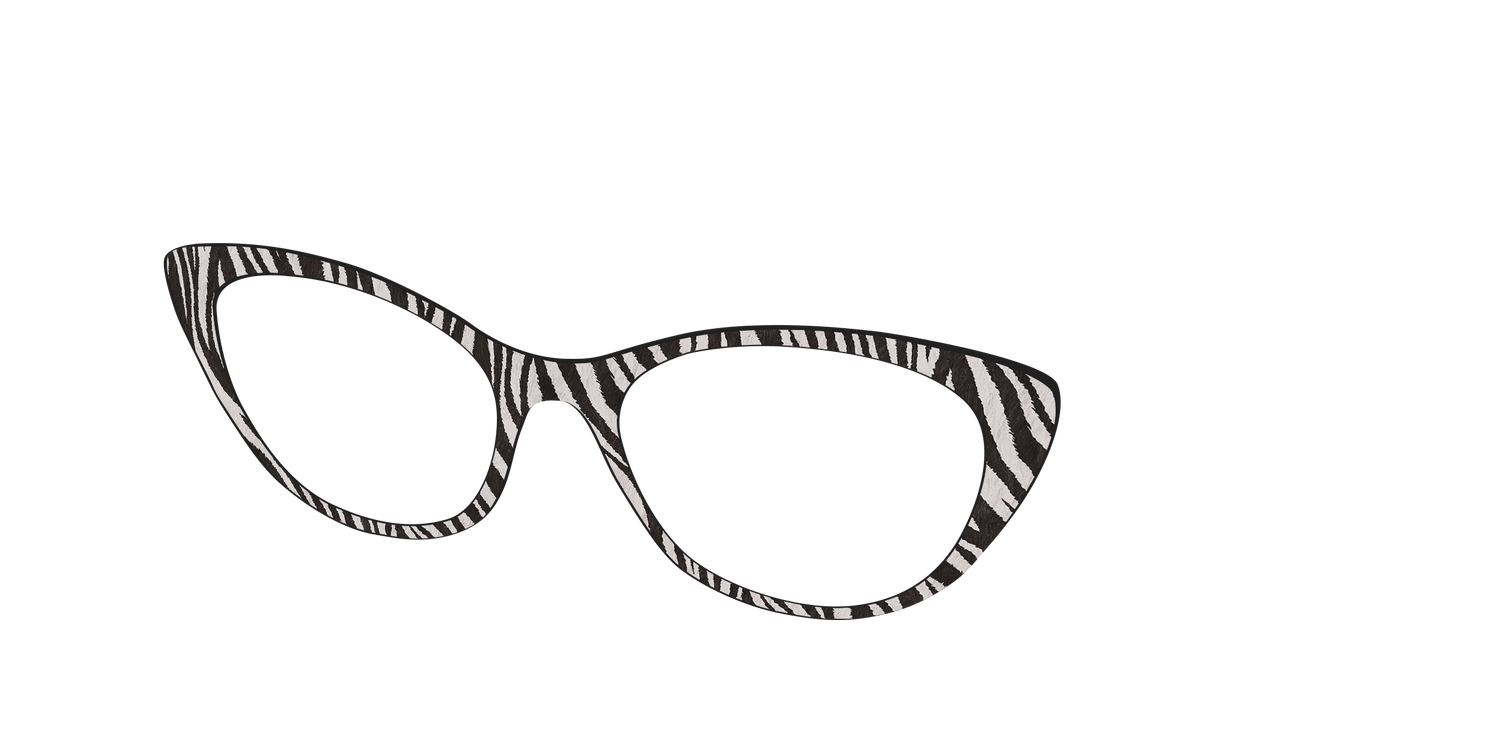 The Zebra Stripes - Angle Top Image - Pair Eyewear