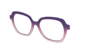 The Acai to Blush Gradient - Angle Top Thumbnail - Pair Eyewear