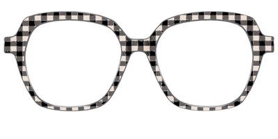 The Black Buffalo Check with Glitter - Front Top Thumbnail - Pair Eyewear