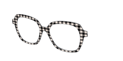 The Black Buffalo Check with Glitter - Angle Top Thumbnail - Pair Eyewear