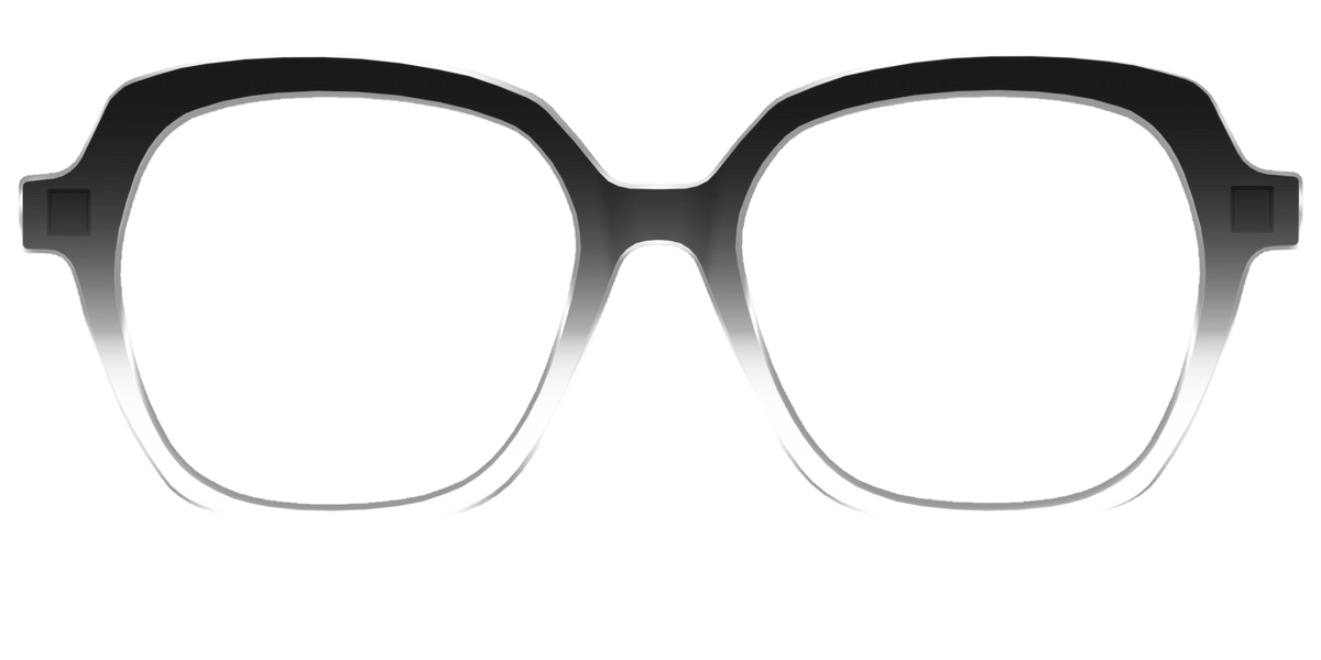 The Black Gradient Crystal - Front Top Image - Pair Eyewear