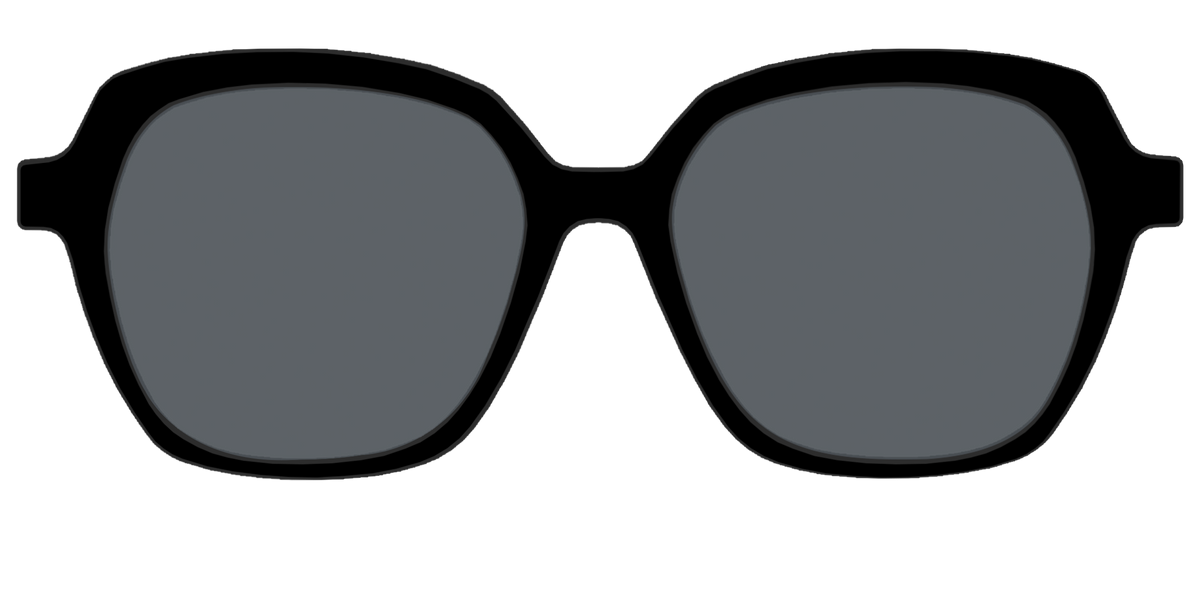 The Non-Polarized Black Sun Top - Front Top Image - Pair Eyewear