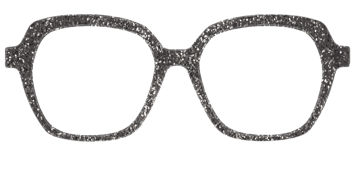 The Black Sparkle - Front Top Image - Pair Eyewear