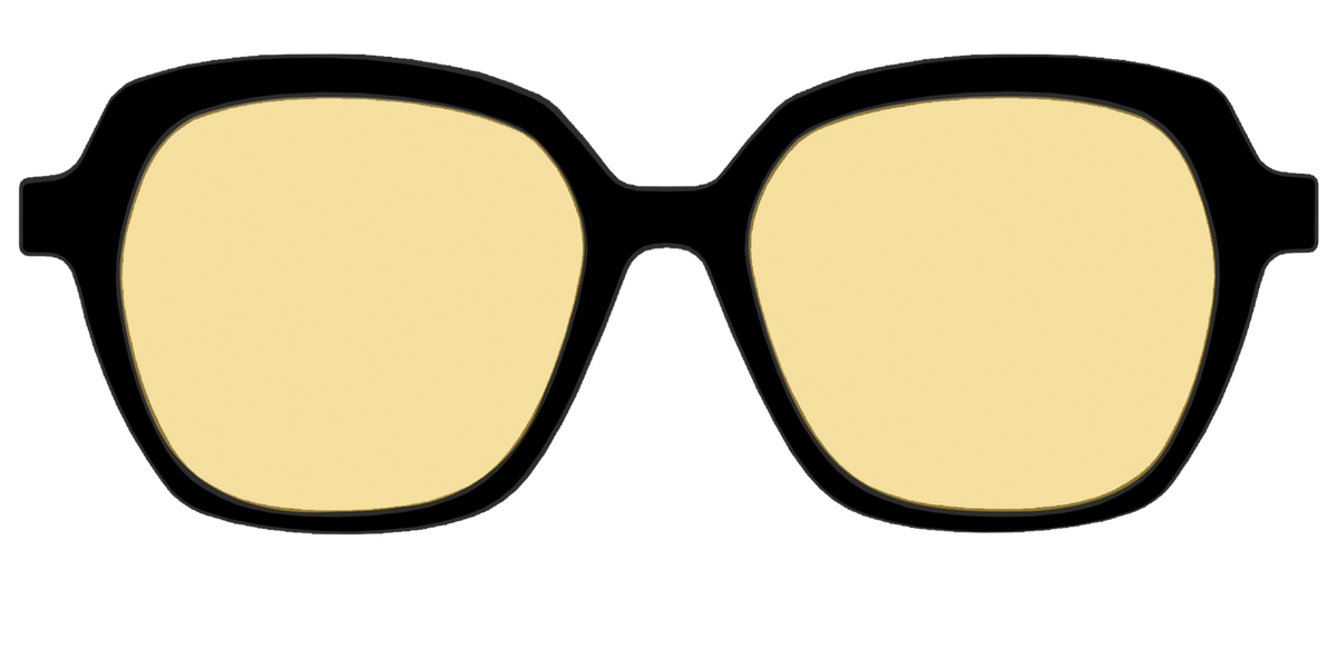 The Black with Driving Lens - Front Top Image - Pair Eyewear