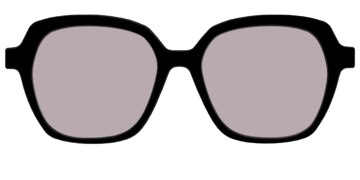 The Black with Gray Gaming lens - Front Top Image - Pair Eyewear