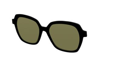 The Black with Green Racquet Sport lens - Angle Top Thumbnail - Pair Eyewear