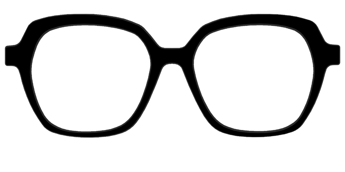 The Black - Front Top Image - Pair Eyewear