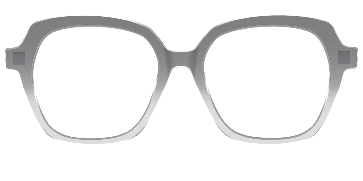 The Charcoal to Light Gray Gradient Crystal - Front Top Image - Pair Eyewear