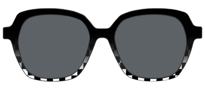 The Polarized Checkerboard Fade Sun Top - Front Top Thumbnail - Pair Eyewear