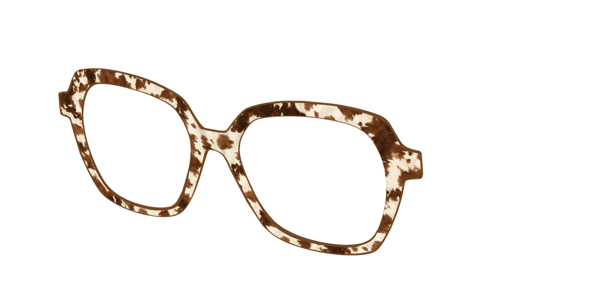 The Cowhide - Angle Top Image - Pair Eyewear