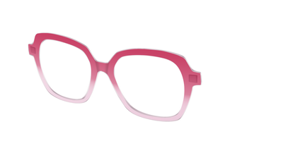 The Flamingo to Blush Gradient Crystal - Angle Top Thumbnail - Pair Eyewear