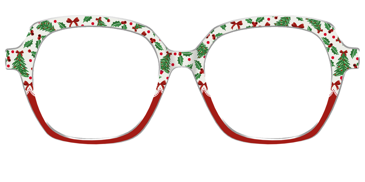 The Holly Jolly Split - Front Top Image - Pair Eyewear