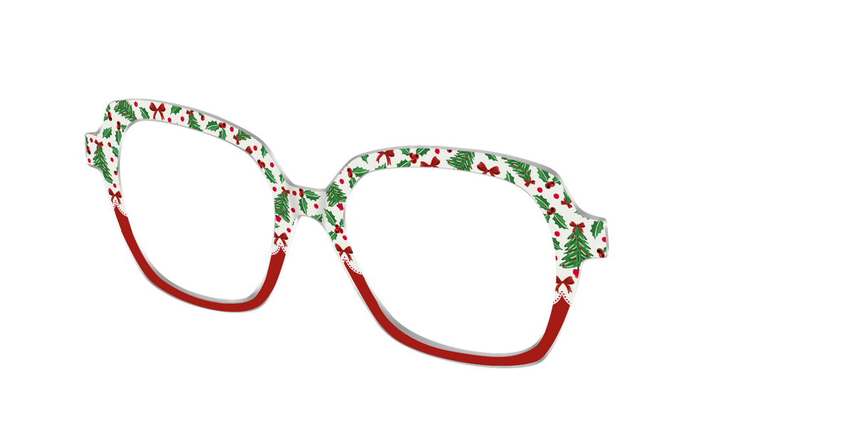 The Holly Jolly Split - Angle Top Image - Pair Eyewear