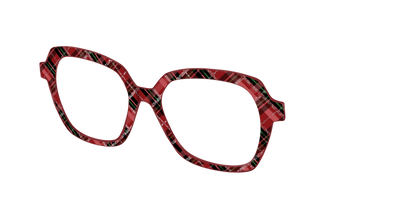The Holly Plaid with Glitter - Angle Top Thumbnail - Pair Eyewear