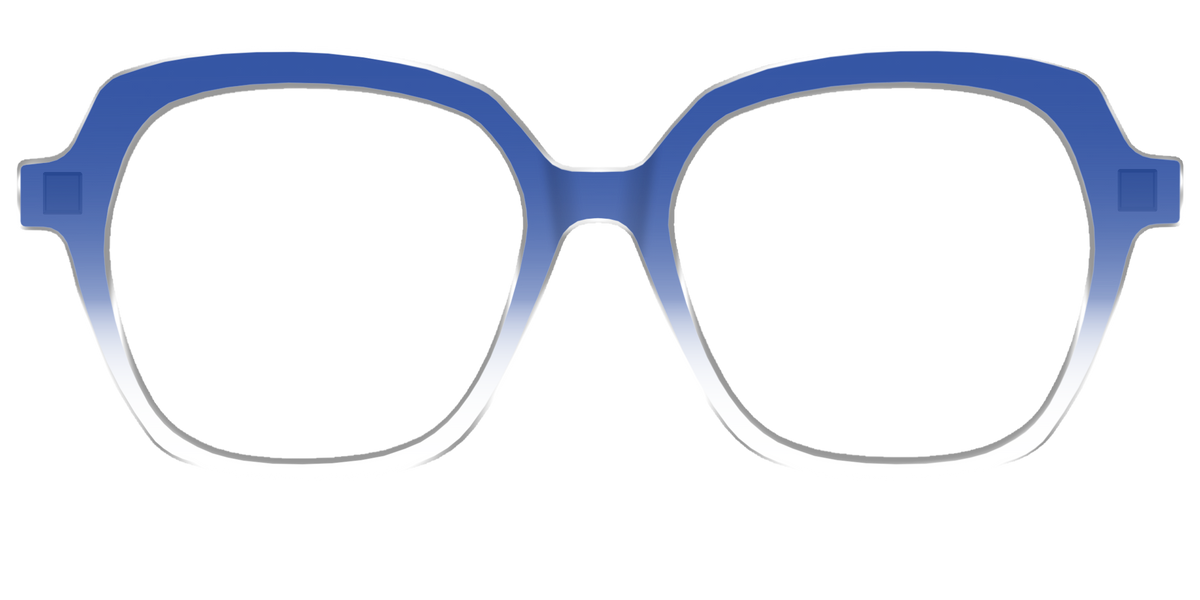The Indigo Gradient Crystal - Front Top Image - Pair Eyewear