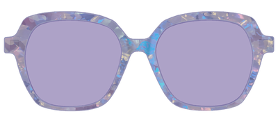 The Lavender Pearl Tort With Celestial Purple lens - Front Top Thumbnail - Pair Eyewear