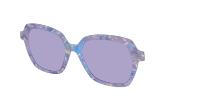 The Lavender Pearl Tort With Celestial Purple lens - Angle Top Thumbnail - Pair Eyewear