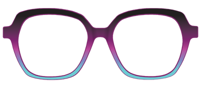 The Licorice to Seafoam Gradient - Front Top Thumbnail - Pair Eyewear