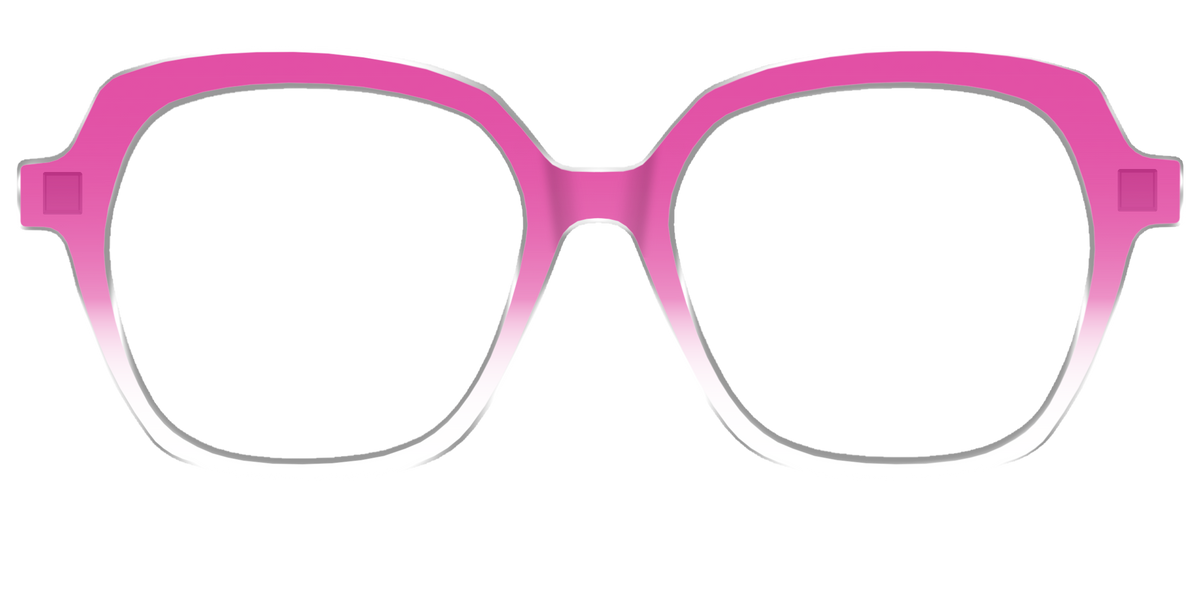 The Magenta Gradient Crystal - Front Top Image - Pair Eyewear