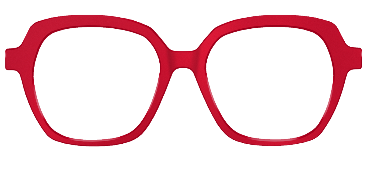 The Matte Red - Front Top Image - Pair Eyewear