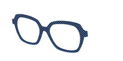 The Navy Pin Dot - Angle Top Thumbnail - Pair Eyewear