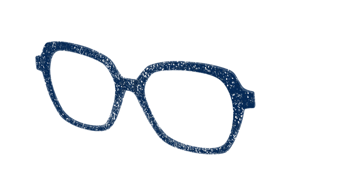 The Navy Sparkle - Angle Top Image - Pair Eyewear