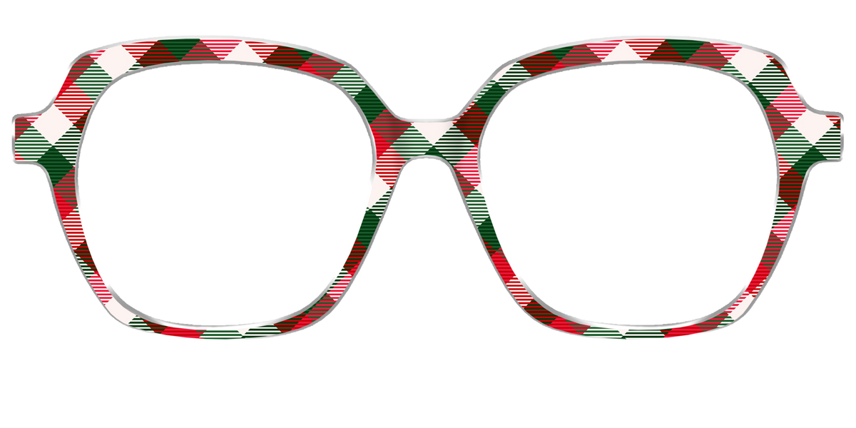 The Nice List Plaid - Front Top Image - Pair Eyewear