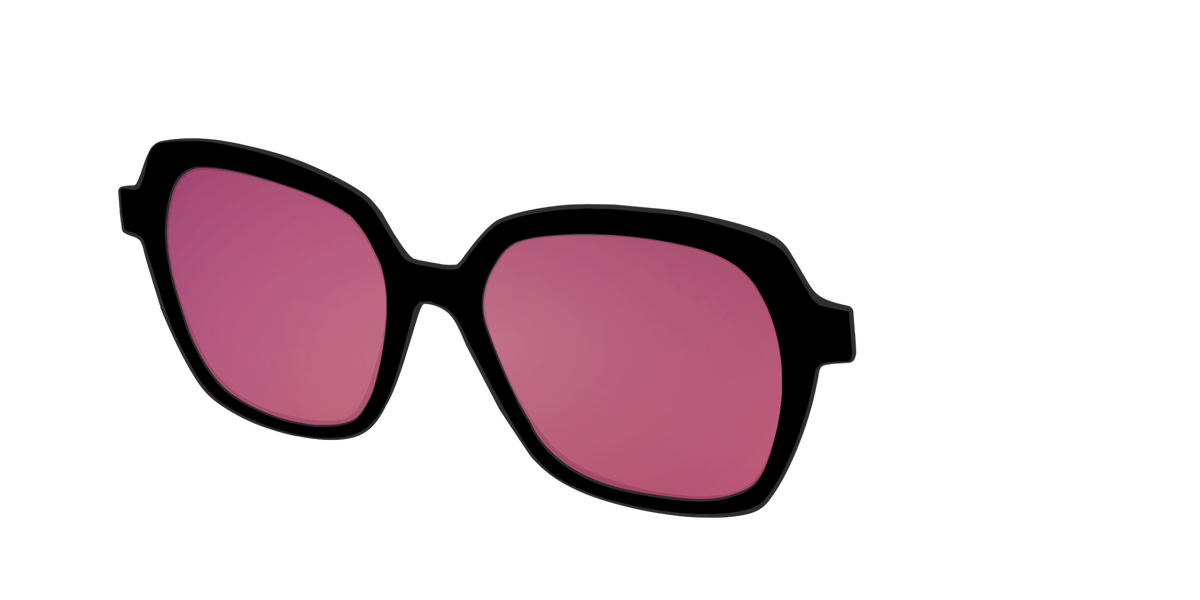 The Polarized Pink Reflective Sun Top - Angle Top Image - Pair Eyewear