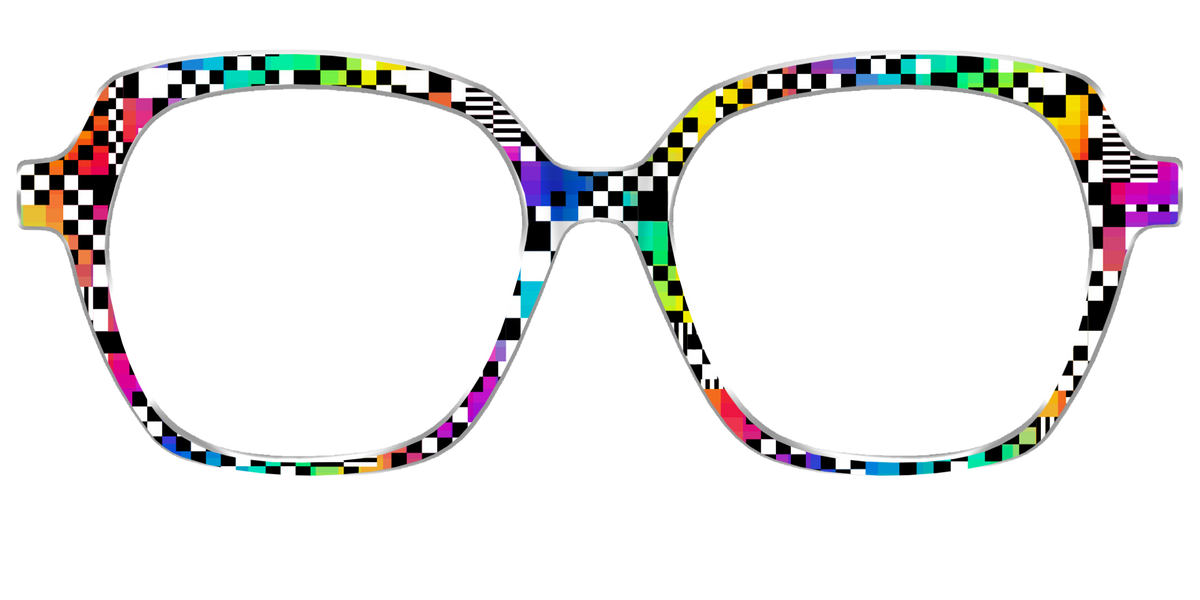 The Prismatic Check - Front Top Image - Pair Eyewear