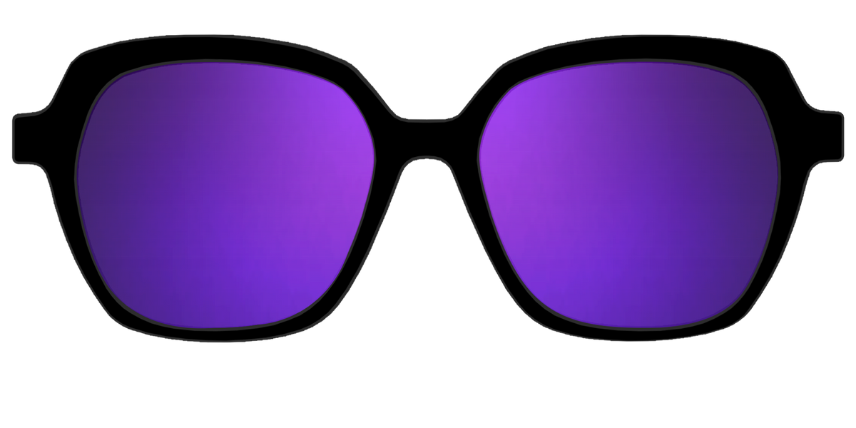 The Polarized Purple Reflective Sun Top - Front Top Image - Pair Eyewear