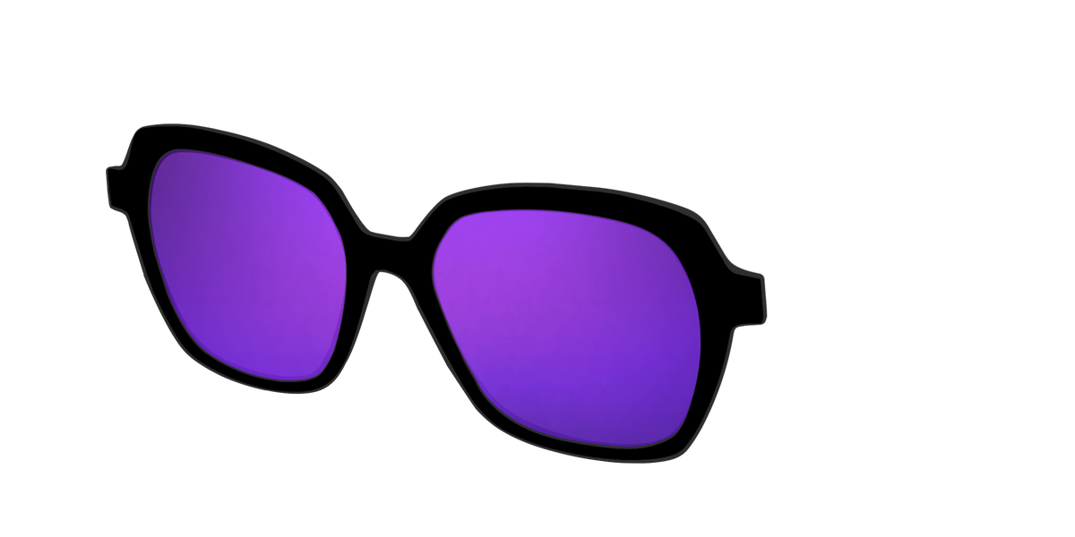 The Polarized Purple Reflective Sun Top - Angle Top Image - Pair Eyewear