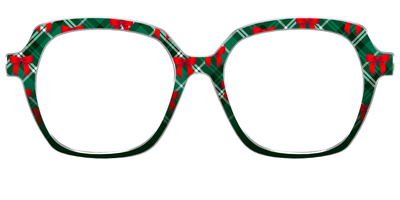 The Ribbon-Clad Plaid - Front Top Thumbnail - Pair Eyewear