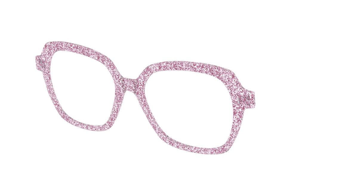 The Rose Gold Sparkle - Angle Top Image - Pair Eyewear