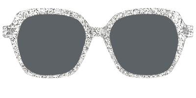 The Polarized Silver Sparkle Sun Top - Front Top Thumbnail - Pair Eyewear