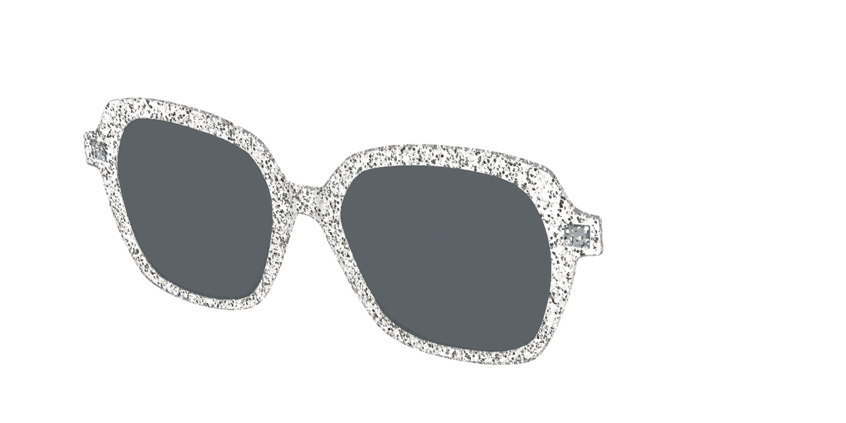 The Polarized Silver Sparkle Sun Top - Angle Top Image - Pair Eyewear