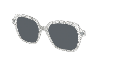The Polarized Silver Sparkle Sun Top - Angle Top Thumbnail - Pair Eyewear