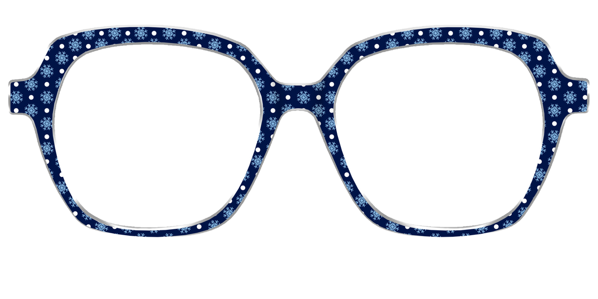 The Snowflake Polka Dot - Front Top Image - Pair Eyewear