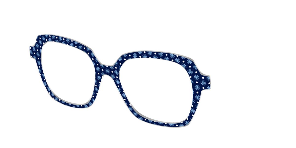 The Snowflake Polka Dot - Angle Top Image - Pair Eyewear