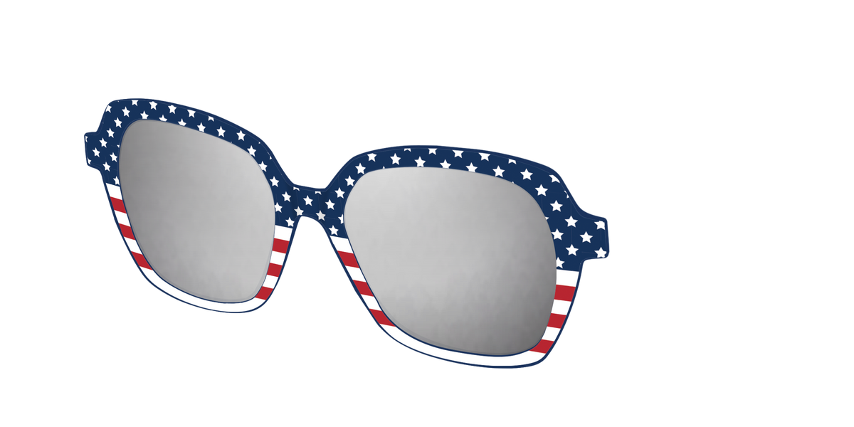 The Polarized Stars & Stripes Sun Top - Angle Top Image - Pair Eyewear