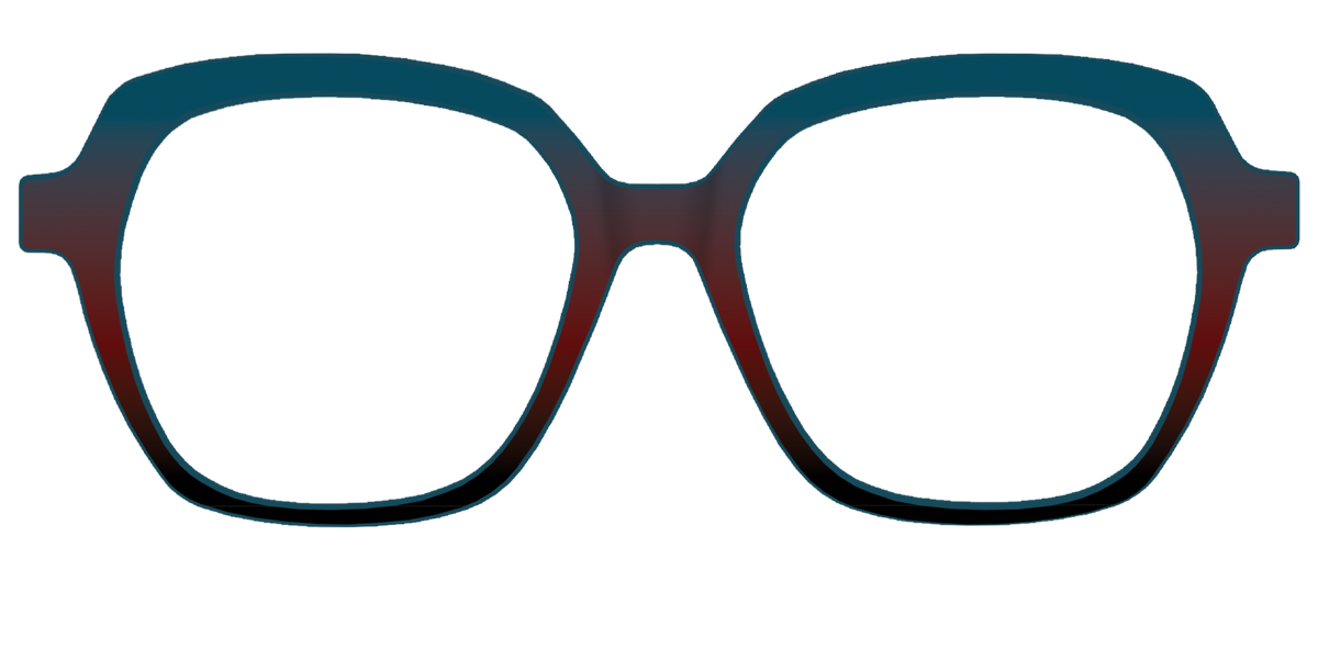 The Teal to Espresso Gradient - Front Top Image - Pair Eyewear