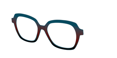 The Teal to Espresso Gradient - Angle Top Thumbnail - Pair Eyewear